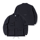 フィールド コーチジャケット Angler Collection CORDURA 2WAY STRETCH WR ブラック × ホワイト 【ニューエラ アウトドア】 - 13530492-S | NEW ERA ニューエラ公式オンラインストア