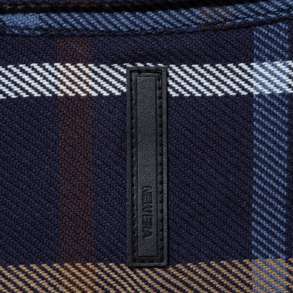 長袖 フランネルシャツ BLACK LABEL FW22 カーキ | ニューエラ 