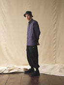 長袖 ミニチェック オックスフォードシャツ BLACK LABEL FW23 ブラック - 13952724-XS | NEW ERA ニューエラ公式オンラインストア