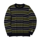 ボーダー クルーネックニット BLACK LABEL FW23 オリーブ - 13952744-S | NEW ERA ニューエラ公式オンラインストア