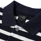 半袖 オーバーサイズド ポロシャツ BLACK LABEL SS23 ボーダー ネイビー - 13516336-S | NEW ERA ニューエラ公式オンラインストア