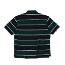 半袖 オーバーサイズド ポロシャツ BLACK LABEL SS23 ボーダー ダークグリーン - 13516337-S | NEW ERA ニューエラ公式オンラインストア