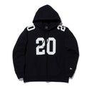 裏毛 オーバーサイズド スウェット プルオーバーフーディー BLACK LABEL SS24 ナンバリング ブラック - 14322514-S | NEW ERA ニューエラ公式オンラインストア