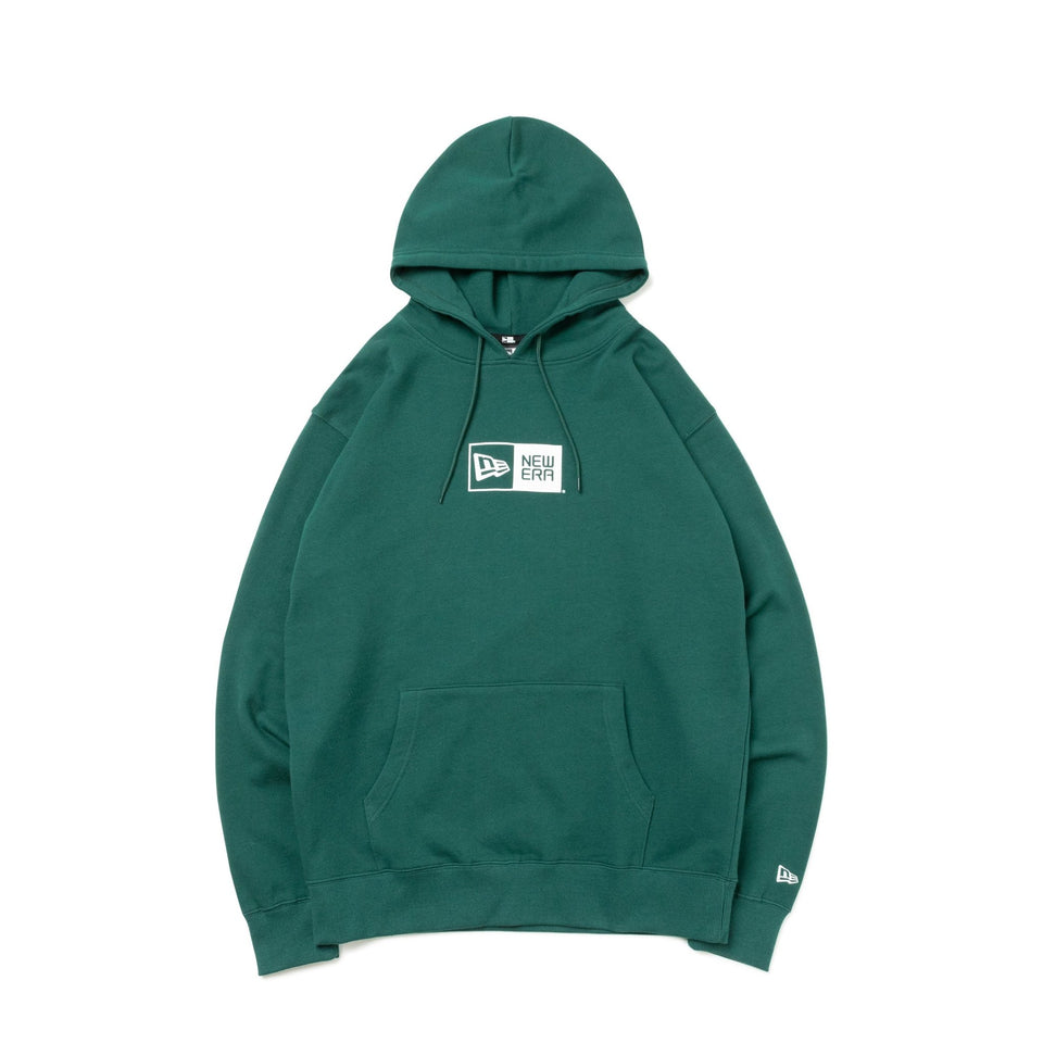 裏毛 スウェット プルオーバーフーディー Box Logo Mid ダークグリーン