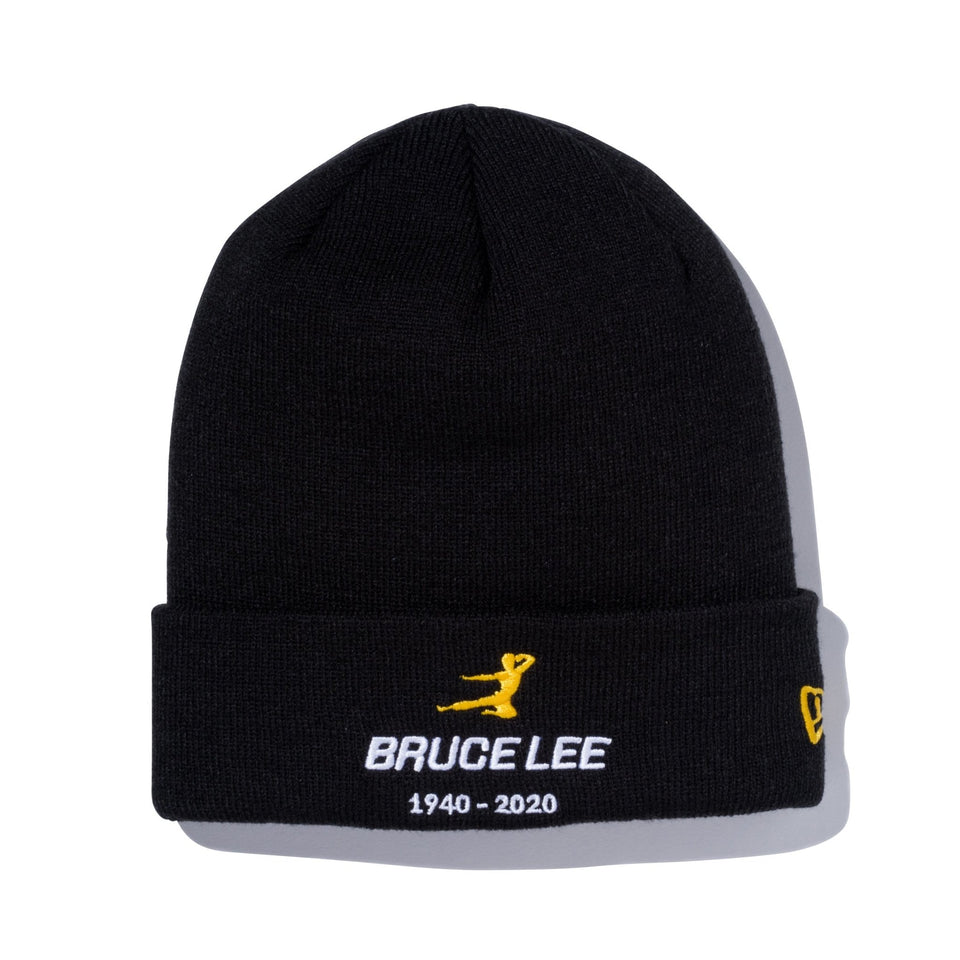 ベーシック カフニット Bruce Lee 生誕80周年 ブルース・リー キック ブラック × マニラ - 12651365-OSFM | NEW ERA ニューエラ公式オンラインストア