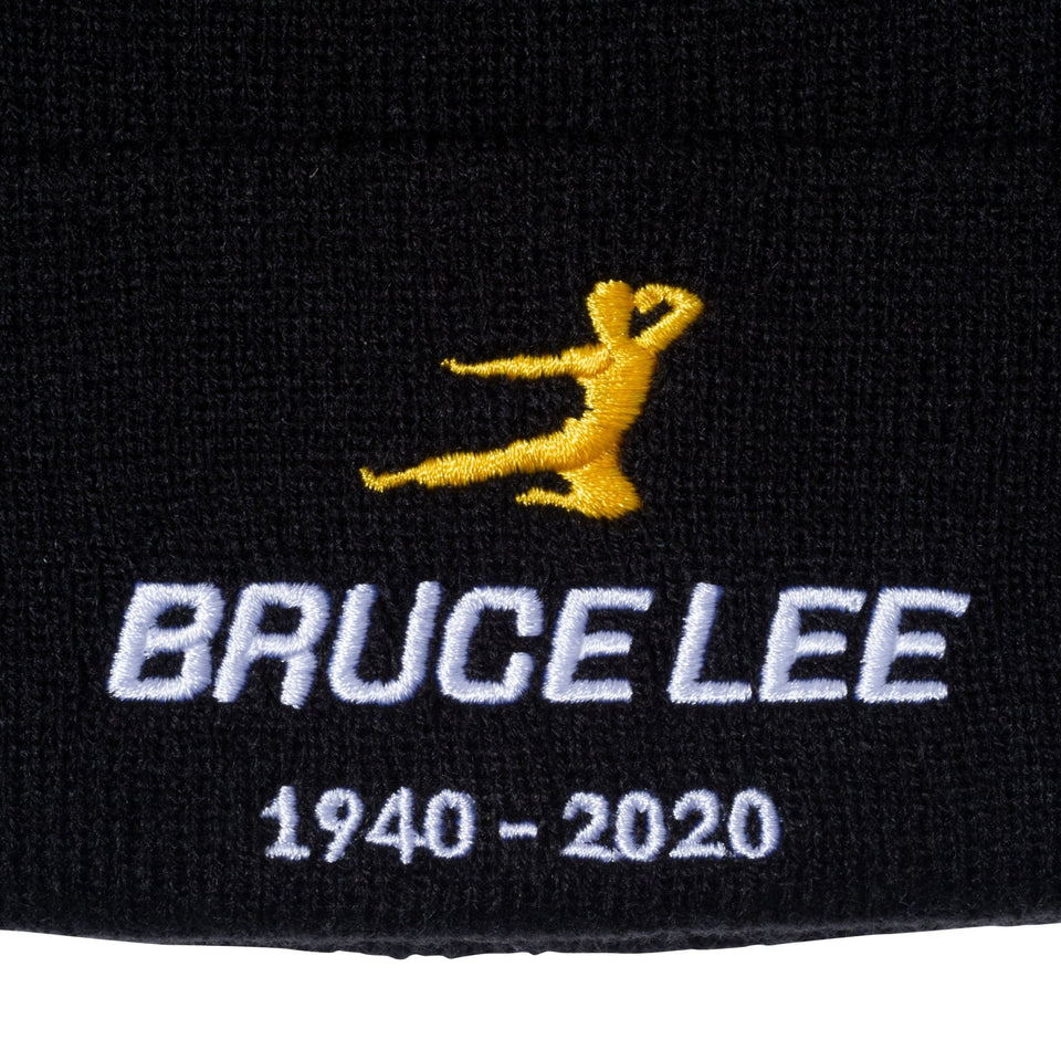 ベーシック カフニット Bruce Lee 生誕80周年 ブルース・リー キック ブラック × マニラ - 12651365-OSFM | NEW ERA ニューエラ公式オンラインストア
