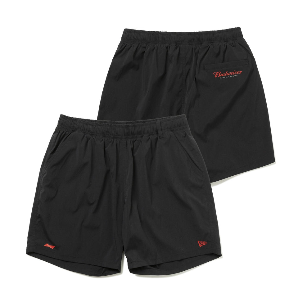 ストレッチ ナイロン ショーツ Budweiser バドワイザー ブラック - 13526836-S | NEW ERA ニューエラ公式オンラインストア