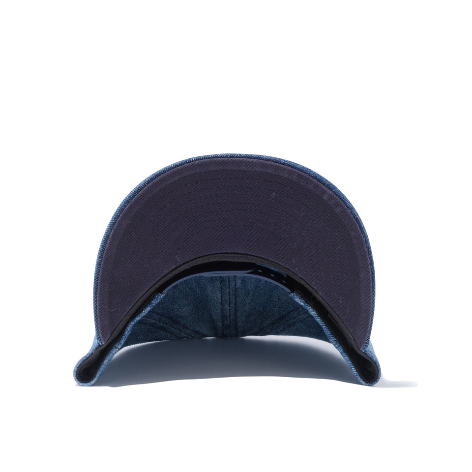 Child 9FIFTY フラッグロゴ ウォッシュドデニム × スノーホワイト - 12326064-CHLD | NEW ERA ニューエラ公式オンラインストア