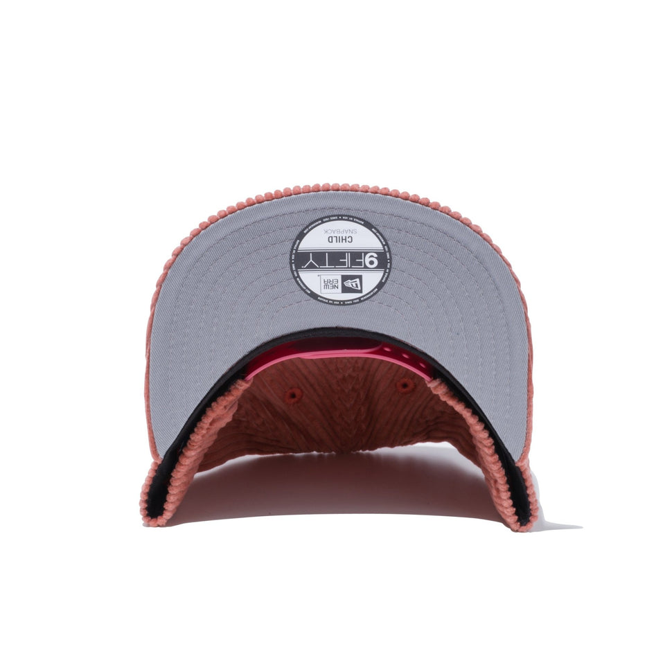 Child 9FIFTY ニューヨーク・ヤンキース コーデュロイ ピンク - 12541414-CHLD | NEW ERA ニューエラ公式オンラインストア