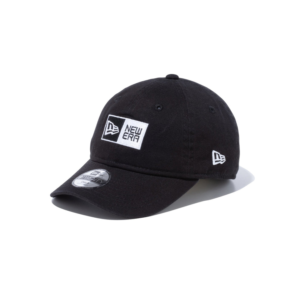 Child 9TWENTY ウォッシュドコットン ボックスロゴ ブラック × ホワイト - 13552051-CHLD | NEW ERA ニューエラ公式オンラインストア