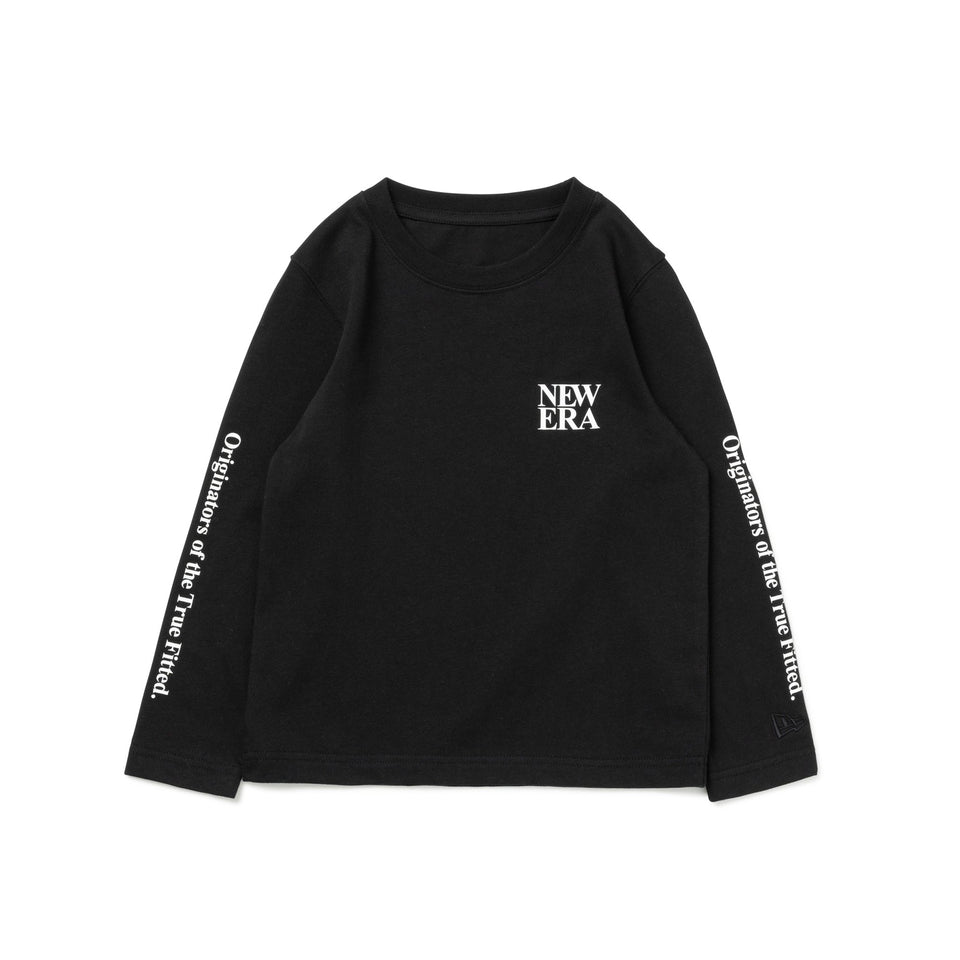 Child 長袖 コットン Tシャツ Originators of the True Fitted ブラック - 13755450-90 | NEW ERA ニューエラ公式オンラインストア