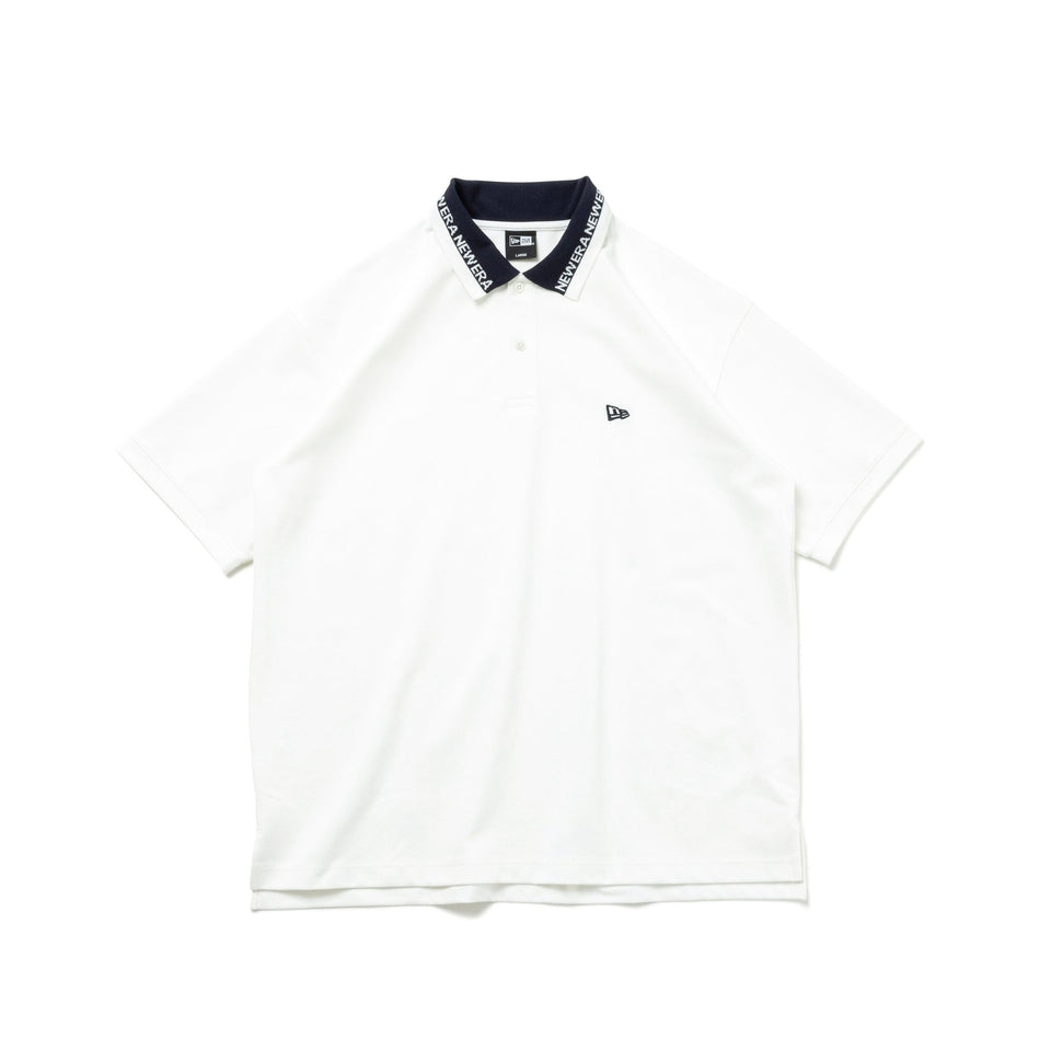 半袖 オーバーサイズド ポロシャツ Collar Logo オフホワイト - 14121844-S | NEW ERA ニューエラ公式オンラインストア