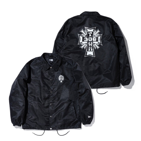 〈美品〉DOG TOWN ドッグタウン【L】NEW ERA コーチジャケット 黒 美品〉DOG TOWN ドッグタウン【L】NEW ERA コーチジャケット 黒