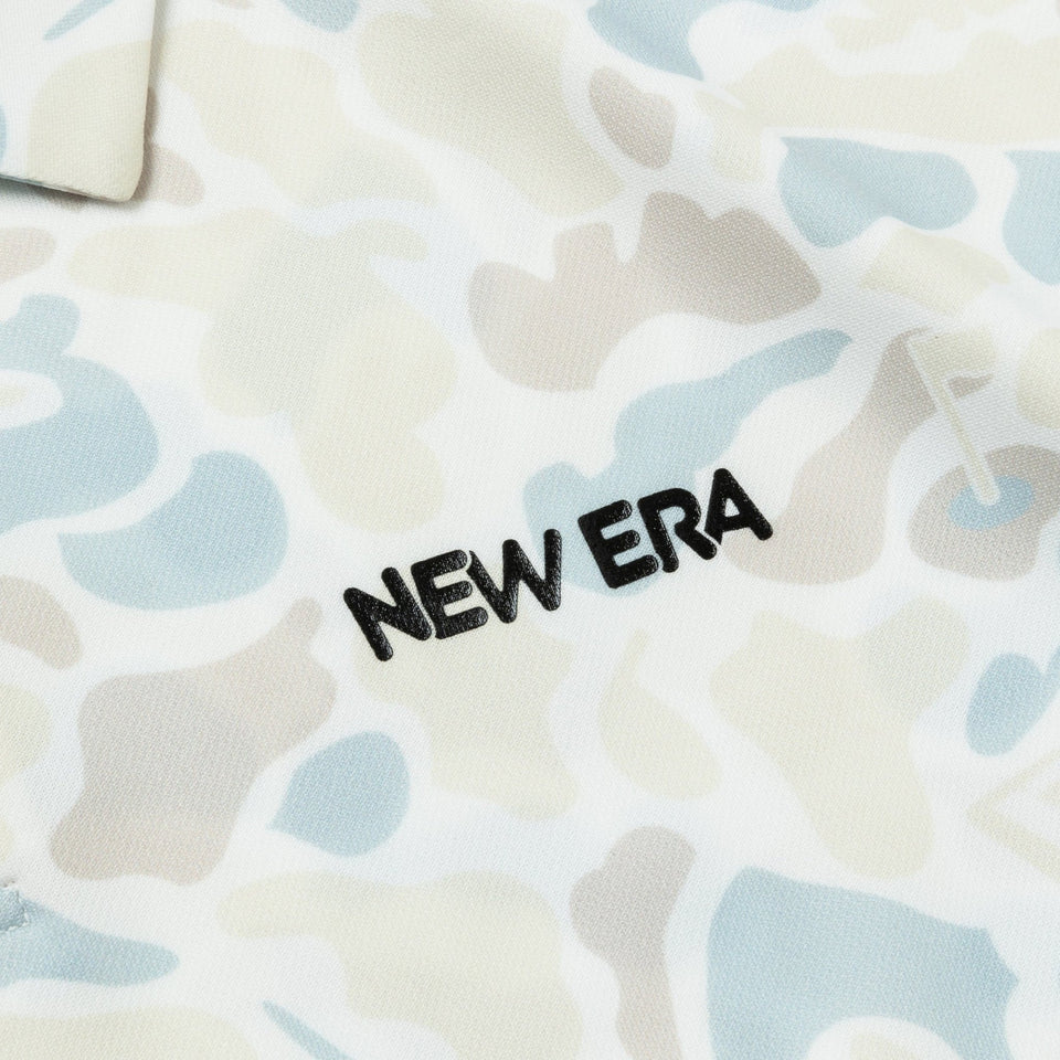 新品未使用　二ューエラ ゴルフ ポロシャツ Duck Hunter Camo 半袖 テック ポロシャツ Duck Hunter Camo -with Golf Ground