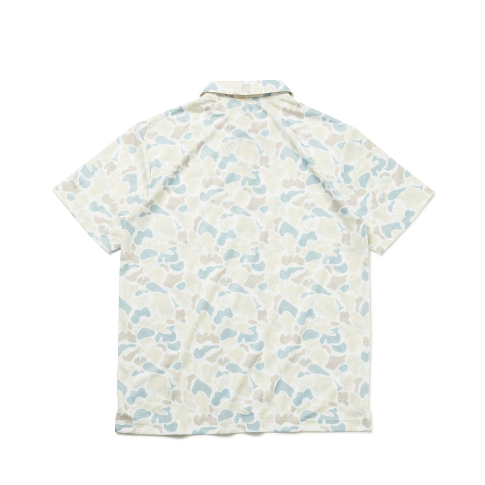 【ゴルフ】半袖 テック ポロシャツ Duck Hunter Camo -with Golf Ground- ホワイト - 14109025-S | NEW ERA ニューエラ公式オンラインストア