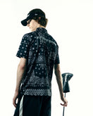 【ゴルフ】 半袖 テック ポロシャツ F.C.Real Bristol ペイズリー ブラック - 13333749-S | NEW ERA ニューエラ公式オンラインストア