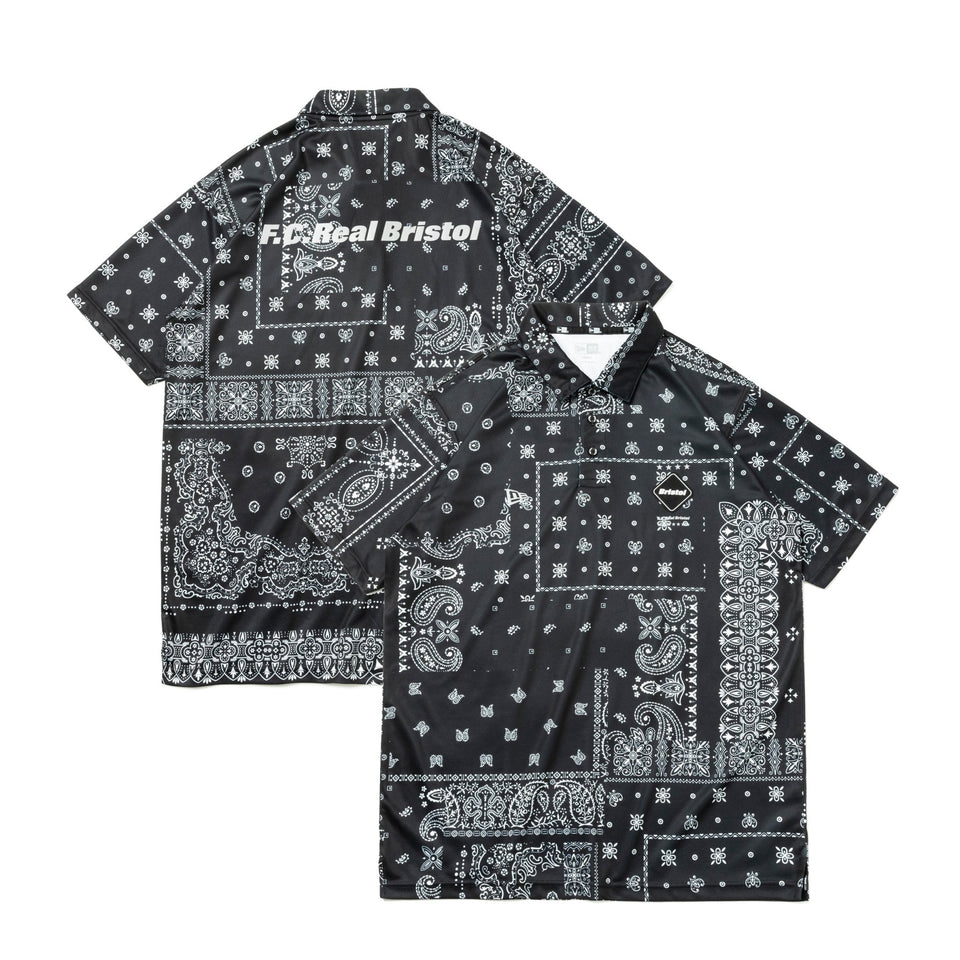 FCRB New Era Bandana Mock Neck Shirt 黒