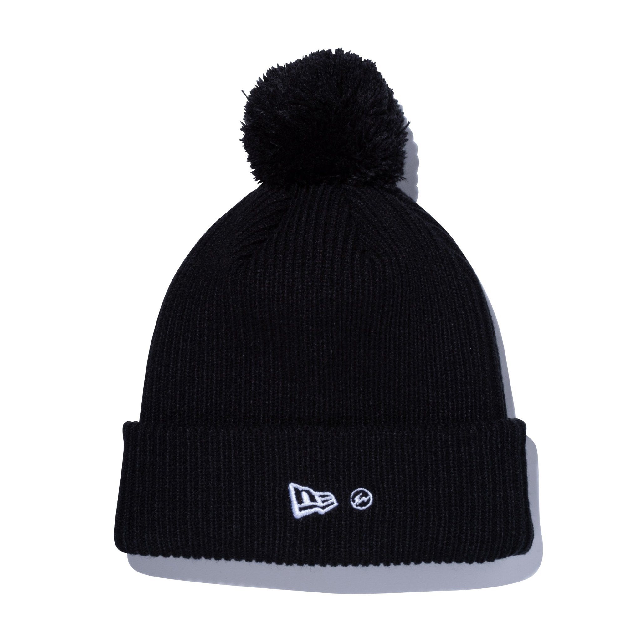 NEW ERA FRAGMENT DESIGN ポンポンニット リブ ブラック