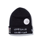 ベーシック カフニット JEAN MICHEL BASQUIAT ジャン=ミシェル・バスキア LOVE IS A LIE LOVER=LIAR ブラック - 13772599-OSFM | NEW ERA ニューエラ公式オンラインストア