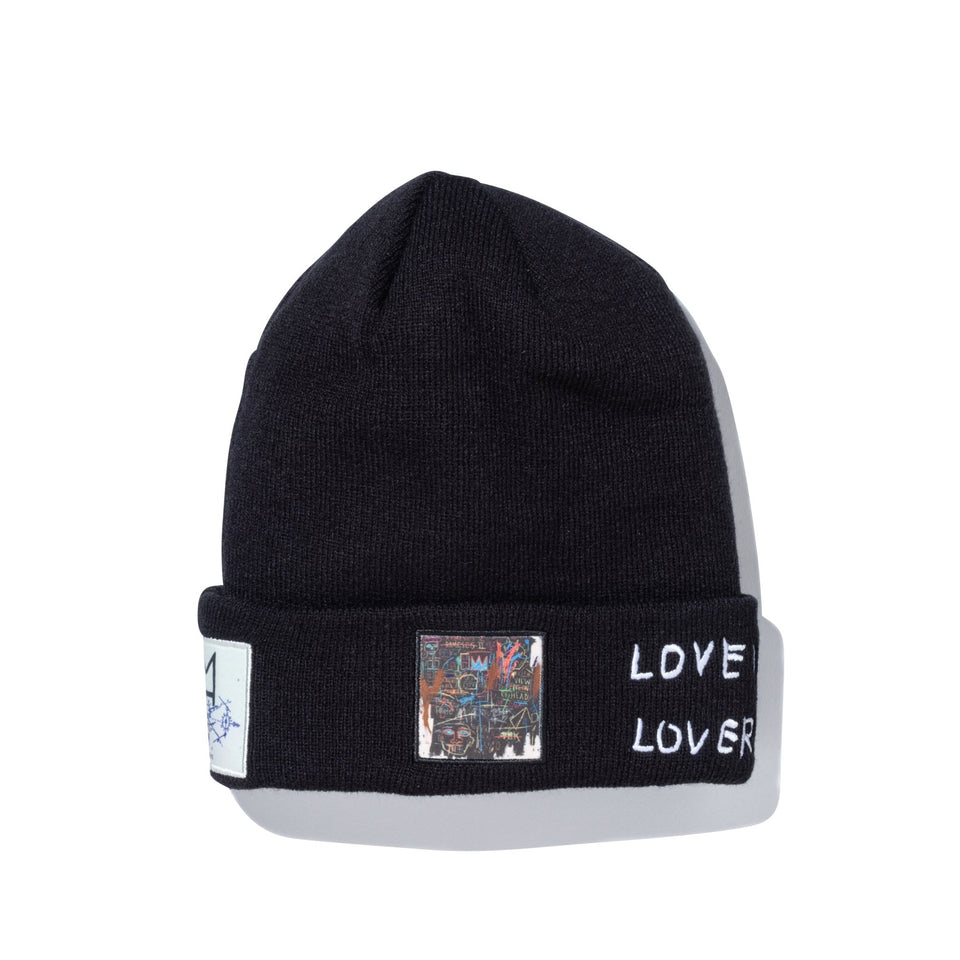 ベーシック カフニット JEAN MICHEL BASQUIAT ジャン=ミシェル・バスキア LOVE IS A LIE LOVER=LIAR ブラック - 13772599-OSFM | NEW ERA ニューエラ公式オンラインストア