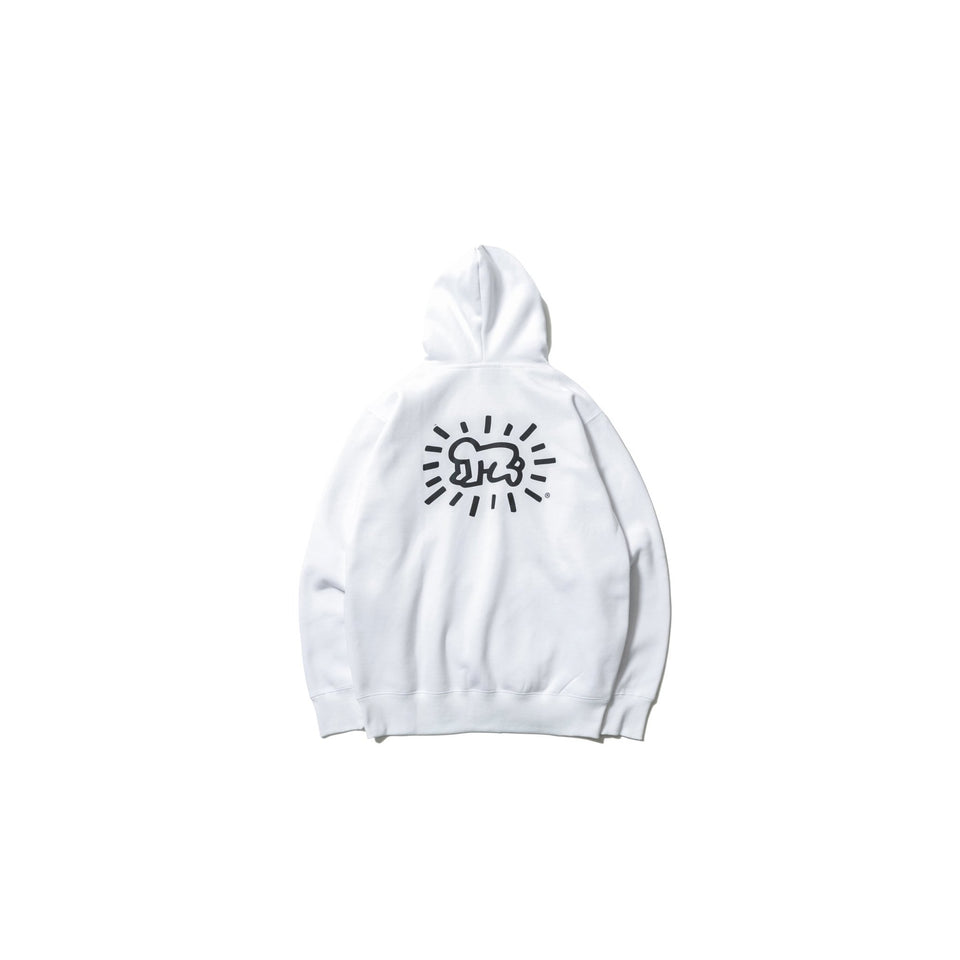 裏起毛 スウェット プルオーバー フーディー Keith Haring キース・へリング ベイビー ホワイト - 12550924-S | NEW ERA ニューエラ公式オンラインストア