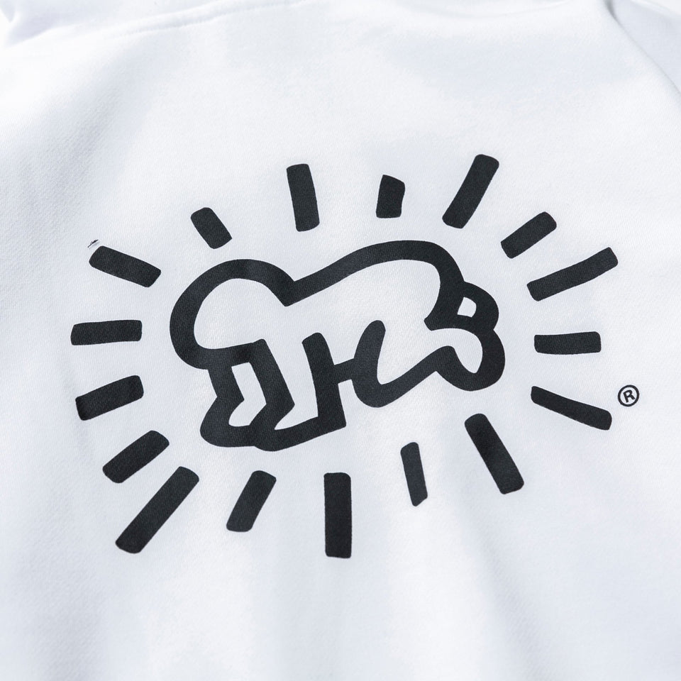 裏起毛 スウェット プルオーバー フーディー Keith Haring キース・へリング ベイビー ホワイト - 12550924-S | NEW ERA ニューエラ公式オンラインストア