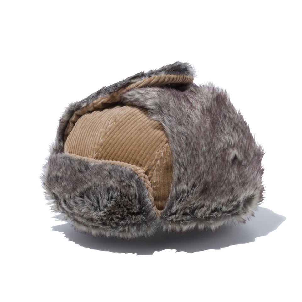 Kid's トラッパー ベージュコーデュロイ × スノーホワイト - 12541238-SM | NEW ERA ニューエラ公式オンラインストア