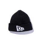 Kid's ベーシック カフニット フラッグロゴ ブラック × ホワイト - 12854453-OSFM | NEW ERA ニューエラ公式オンラインストア