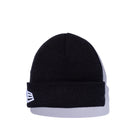 Kid's ベーシック カフニット フラッグロゴ ブラック × ホワイト - 12854453-OSFM | NEW ERA ニューエラ公式オンラインストア