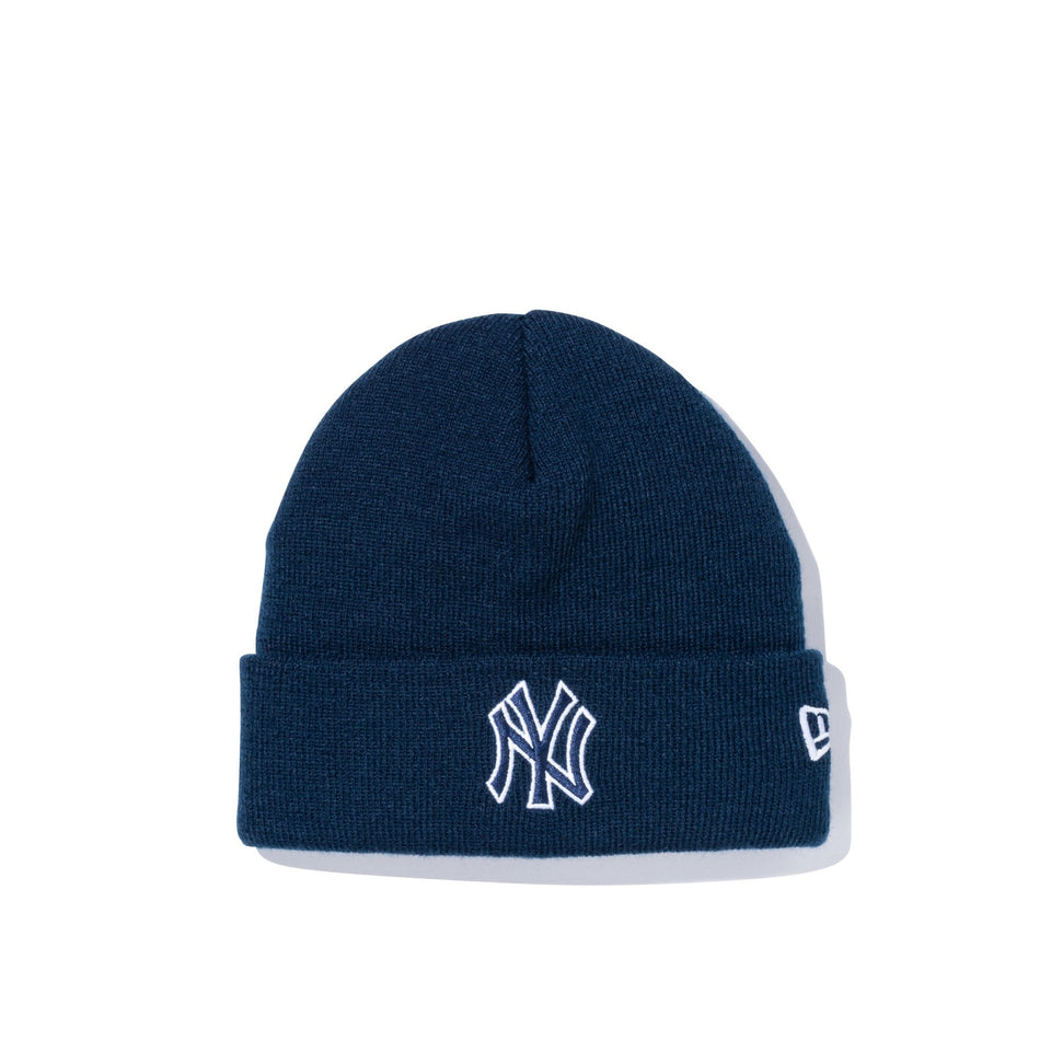 Kid's ベーシック カフニット MLB Team Logo ニューヨーク・ヤンキース ネイビー - 13330627-OSFM | NEW ERA ニューエラ公式オンラインストア
