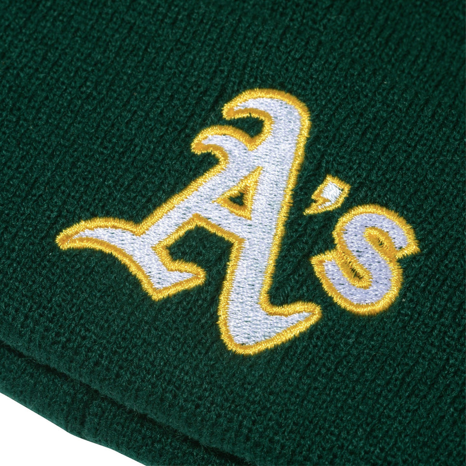 Kid's ベーシック カフニット MLB Team Logo オークランド・アスレチックス ブリティッシュグリーン - 13762882-OSFM | NEW ERA ニューエラ公式オンラインストア