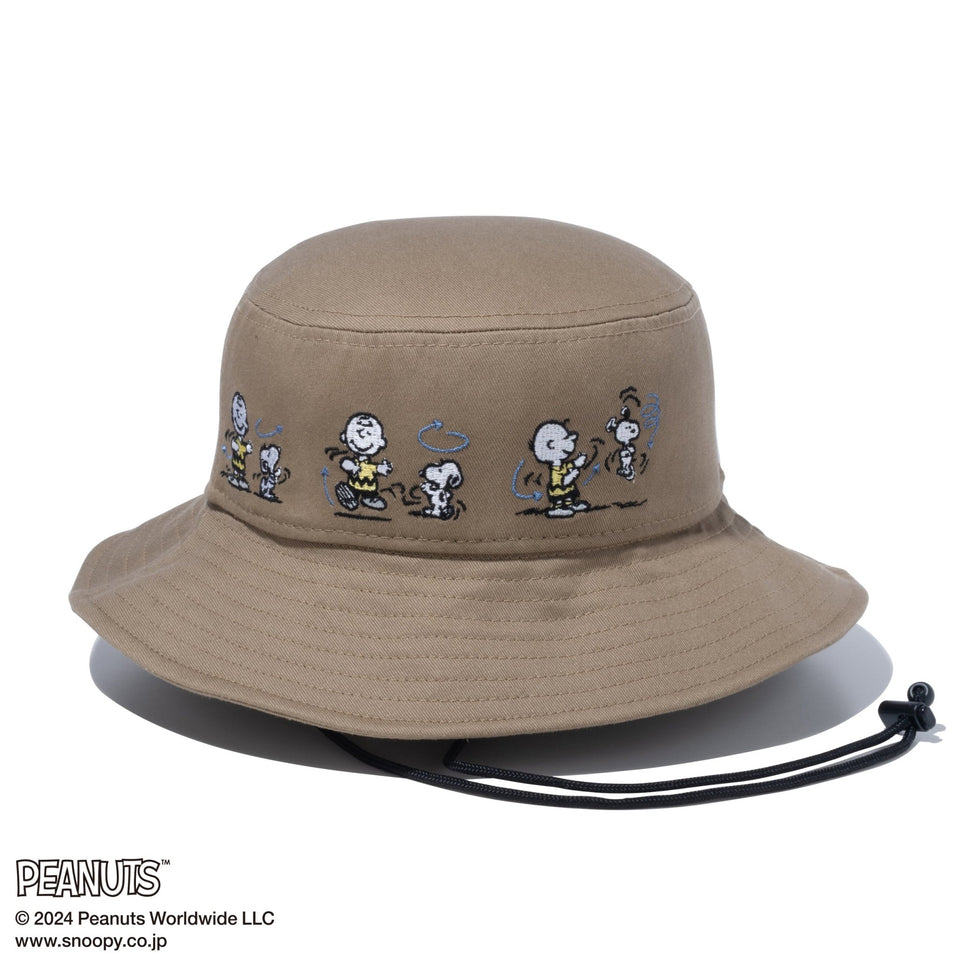 Kid's アドベンチャーライト サンシェード PEANUTS ピーナッツ スヌーピー チャーリー・ブラウン ブリティッシュカーキ - 14124521-SM | NEW ERA ニューエラ公式オンラインストア