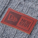 ローゲージ カフニット Leather Patch レザーパッチ グレー - 13327790-OSFM | NEW ERA ニューエラ公式オンラインストア