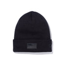 ベーシック カフニット Leather Patch レザーパッチ ブラック - 13751309-OSFM | NEW ERA ニューエラ公式オンラインストア