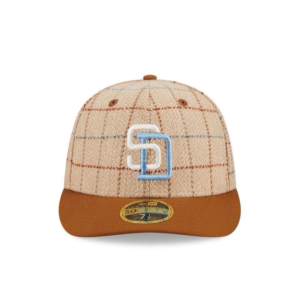 LP 59FIFTY Herringbone Check サンディエゴ・パドレス ヘリンボーンチェック ベージュ - 13935227-700 | NEW ERA ニューエラ公式オンラインストア