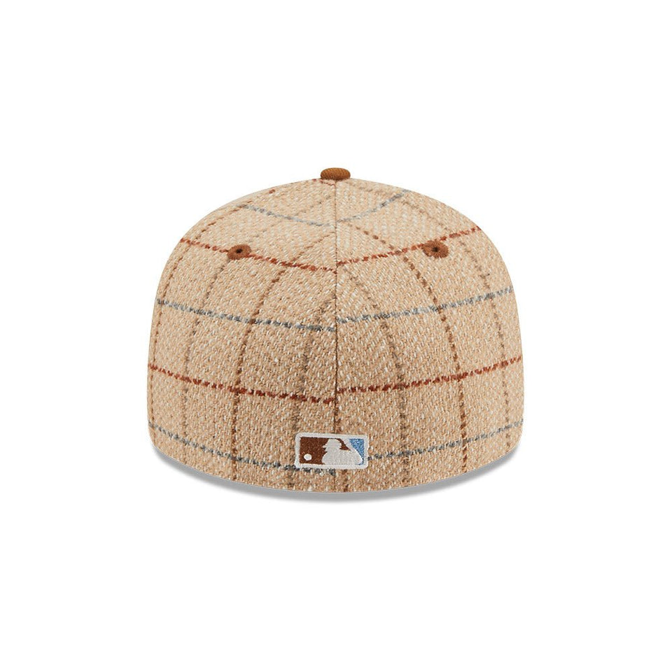 LP 59FIFTY Herringbone Check ニューヨーク・ヤンキース ヘリンボーンチェック ベージュ - 13935228-700 | NEW ERA ニューエラ公式オンラインストア