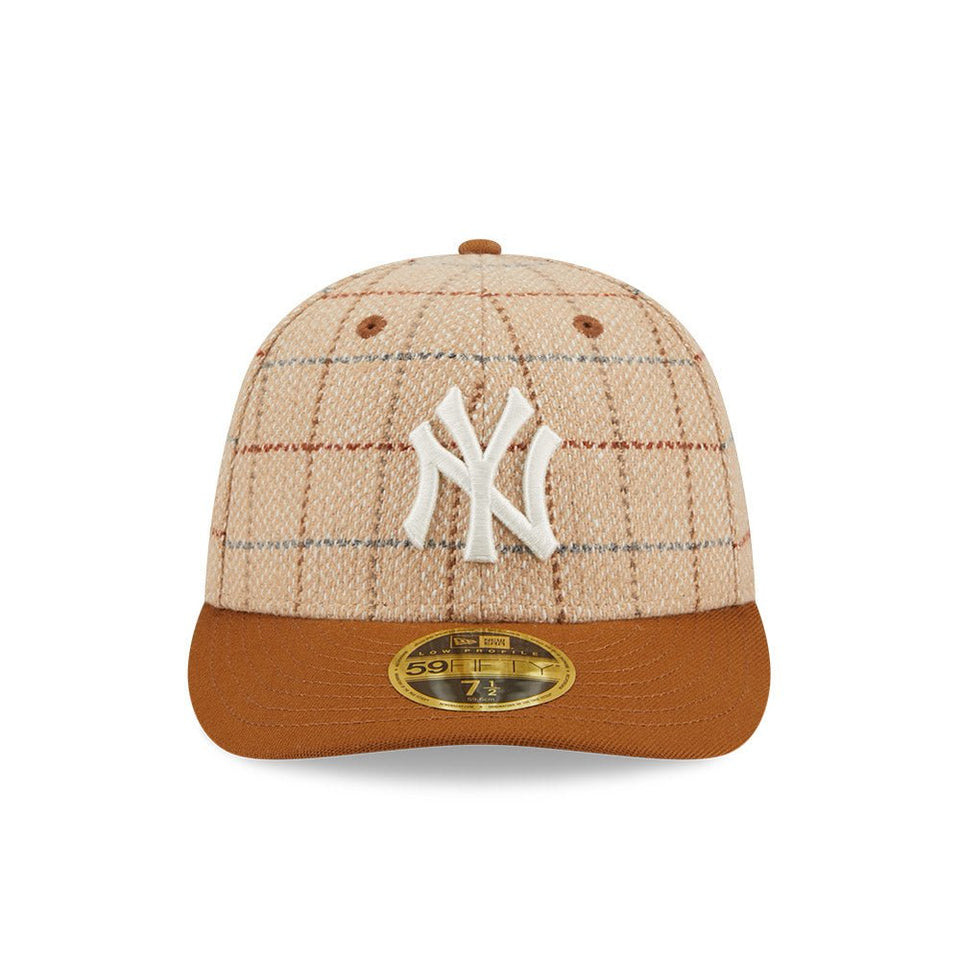 LP 59FIFTY Herringbone Check ニューヨーク・ヤンキース ヘリンボーンチェック ベージュ - 13935228-700 | NEW ERA ニューエラ公式オンラインストア