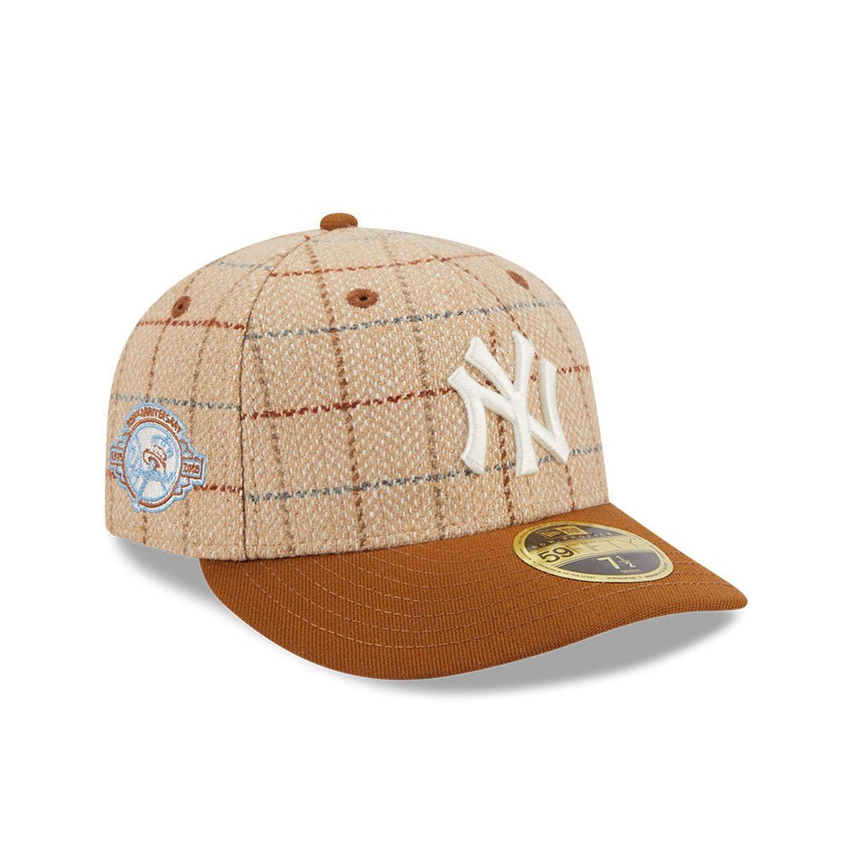 LP 59FIFTY Herringbone Check ニューヨーク・ヤンキース ヘリンボーンチェック ベージュ - 13935228-700 | NEW ERA ニューエラ公式オンラインストア