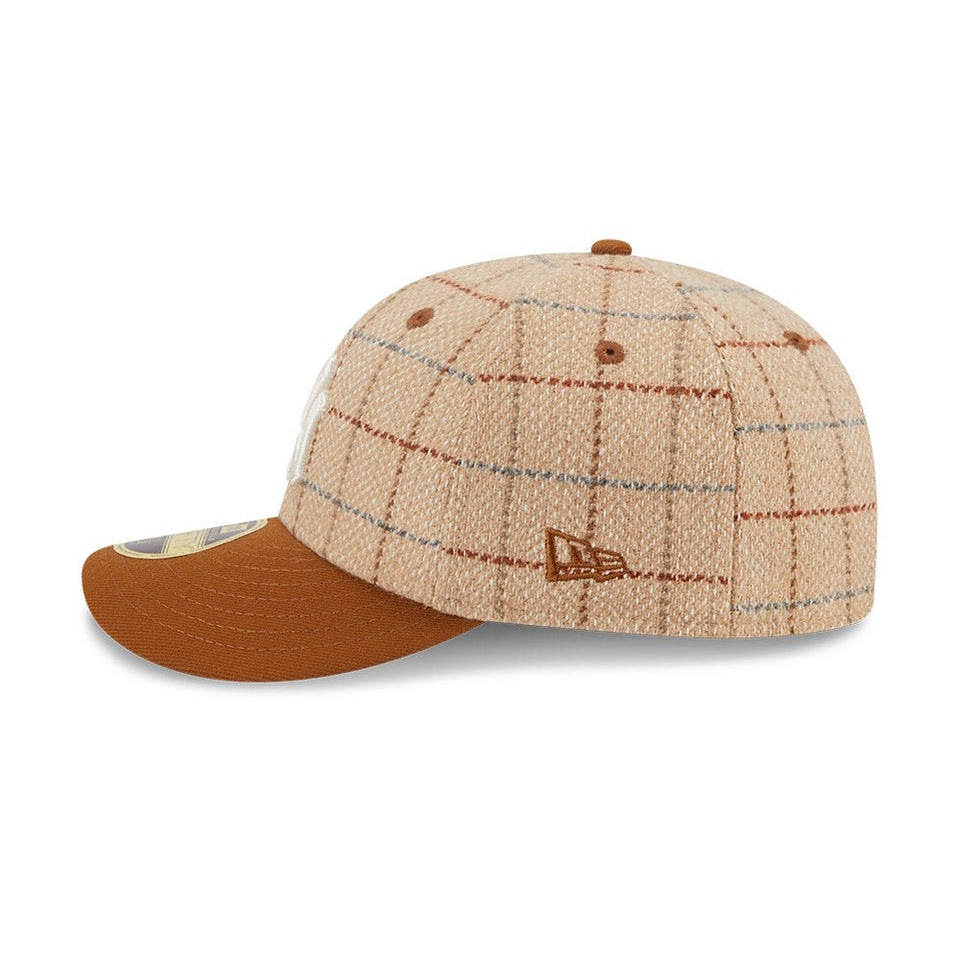 LP 59FIFTY Herringbone Check ニューヨーク・ヤンキース ヘリンボーンチェック ベージュ - 13935228-700 | NEW ERA ニューエラ公式オンラインストア