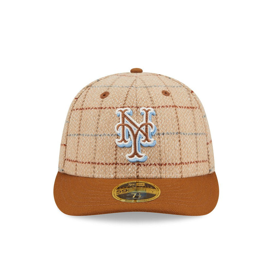 LP 59FIFTY Herringbone Check ニューヨーク・メッツ ヘリンボーンチェック ベージュ - 13935229-700 | NEW ERA ニューエラ公式オンラインストア