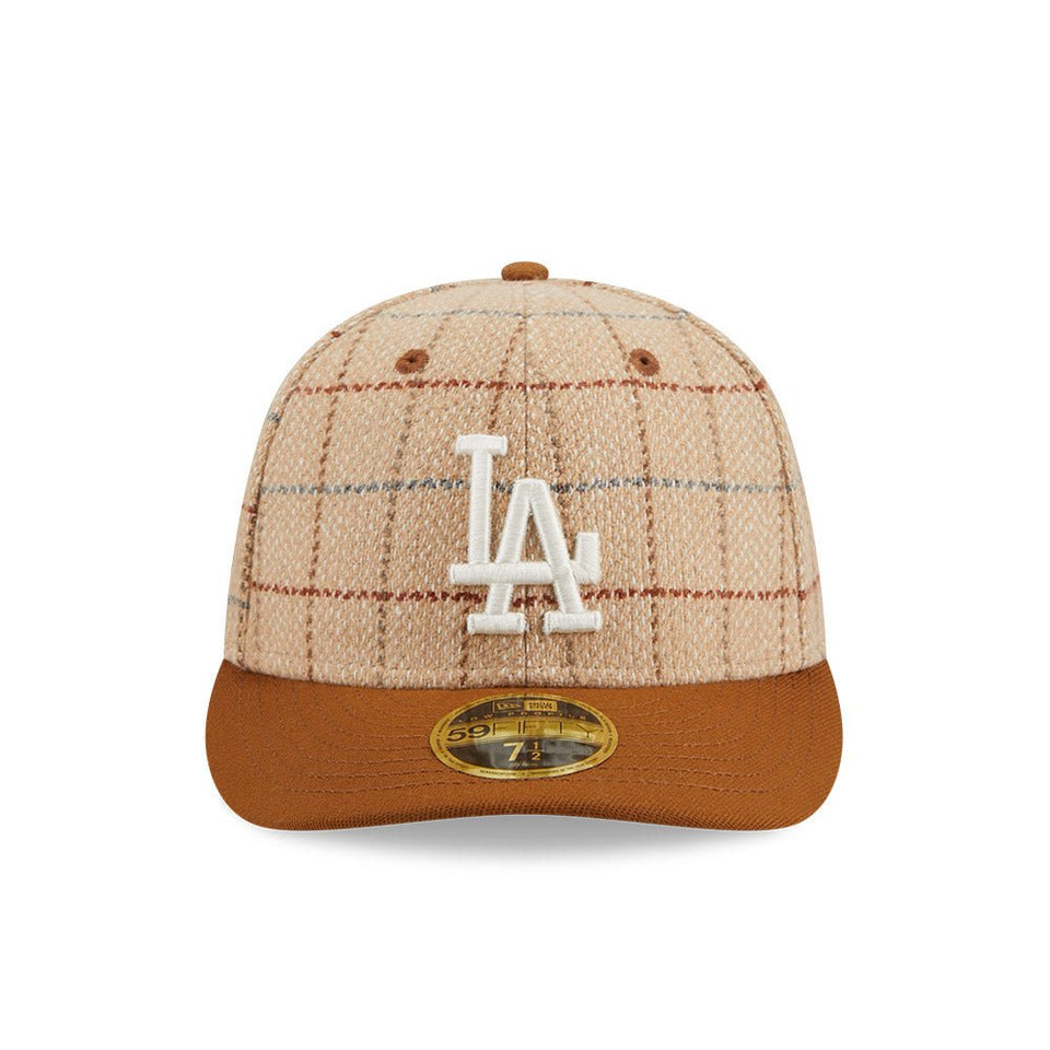 LP 59FIFTY Herringbone Check ロサンゼルス・ドジャース ヘリンボーンチェック ベージュ - 13935230-700 | NEW ERA ニューエラ公式オンラインストア