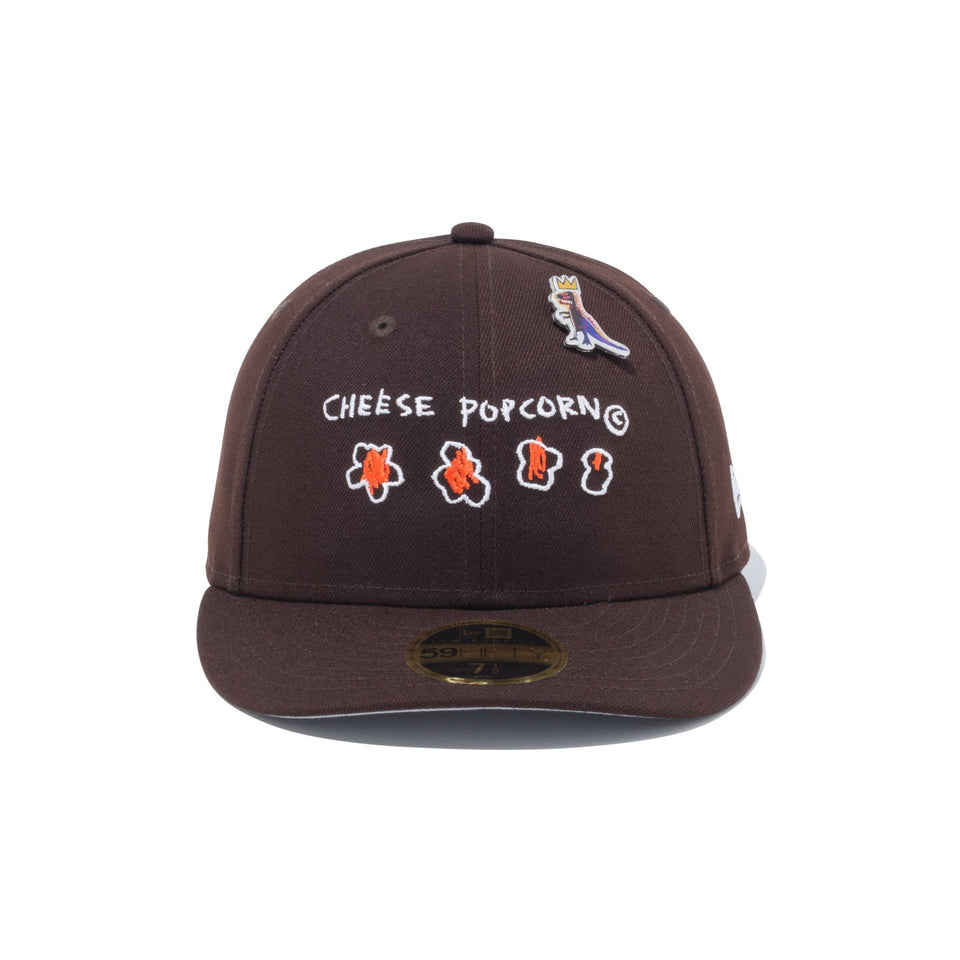 LP 59FIFTY JEAN MICHEL BASQUIAT ジャン=ミシェル・バスキア CHEESE POPCORN バーントウッド - 13772510-700 | NEW ERA ニューエラ公式オンラインストア