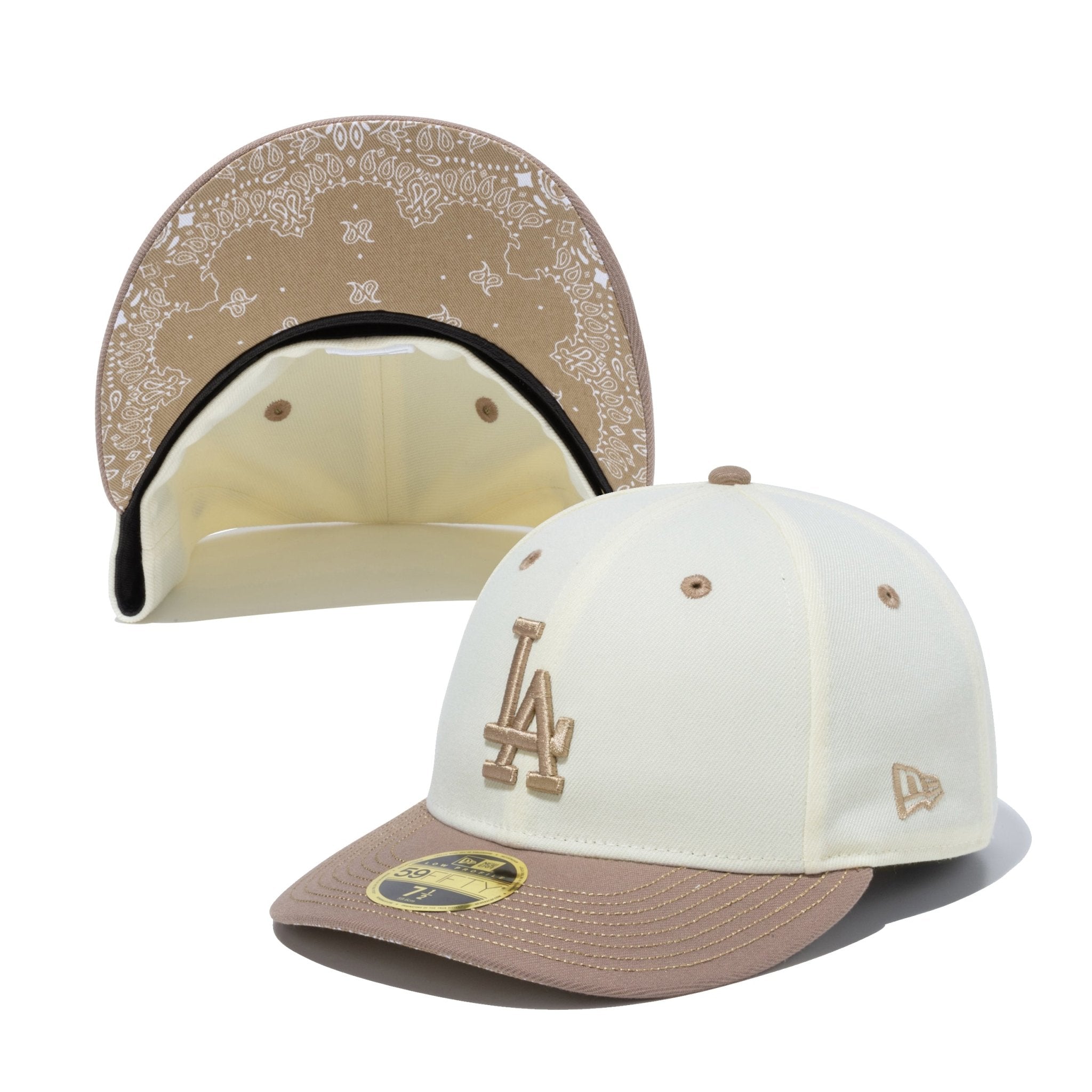 LP 59FIFTY MLB 2-Tone Paisley ロサンゼルス・ドジャース クローム