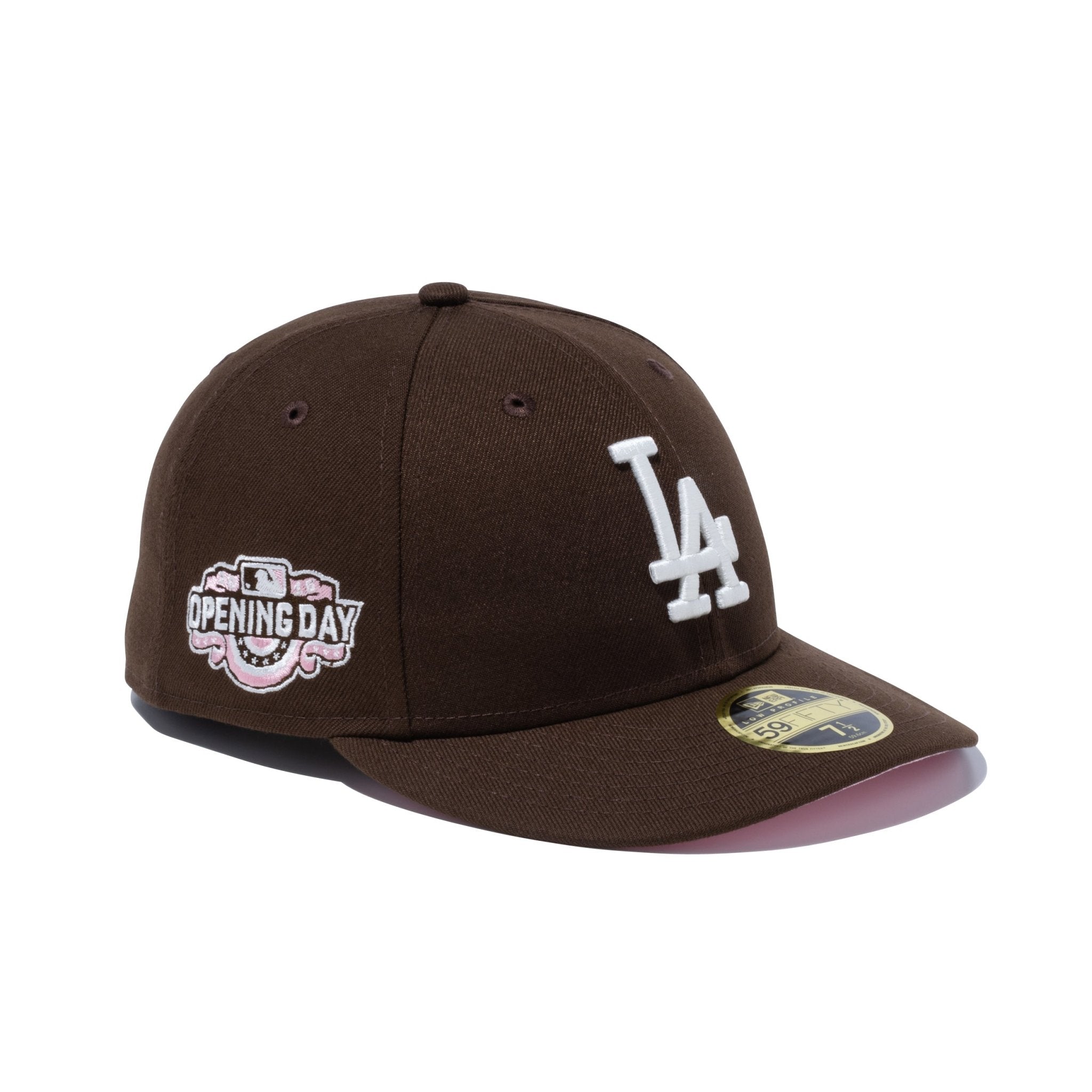 LP 59FIFTY MLB Opening Day ロサンゼルス・ドジャース ウォルナット ピンクアンダーバイザー