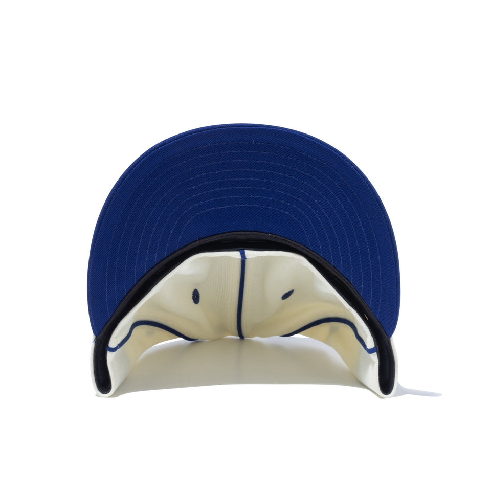 LP 59FIFTY MLB Piping ロサンゼルス・ドジャース クロームホワイト ダークロイヤルバイザー - 13750870-700 | NEW ERA ニューエラ公式オンラインストア