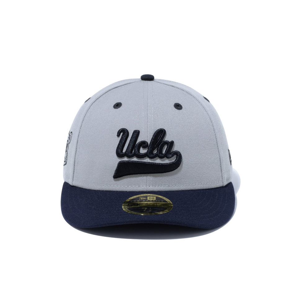 LP 59FIFTY UCLA スクリプトロゴ グレー × ブラック ネイビーバイザー - 13529428-700 | NEW ERA ニューエラ公式オンラインストア