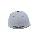 LP 59FIFTY UCLA スクリプトロゴ グレー × ブラック ネイビーバイザー - 13529428-700 | NEW ERA ニューエラ公式オンラインストア