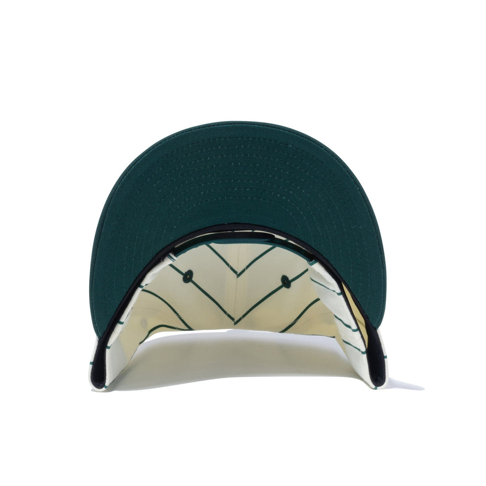 【ゴルフ】 LP 9FIFTY Pin Stripe クロームホワイト　ダークグリーンバイザー - 13762910-OSFM | NEW ERA ニューエラ公式オンラインストア
