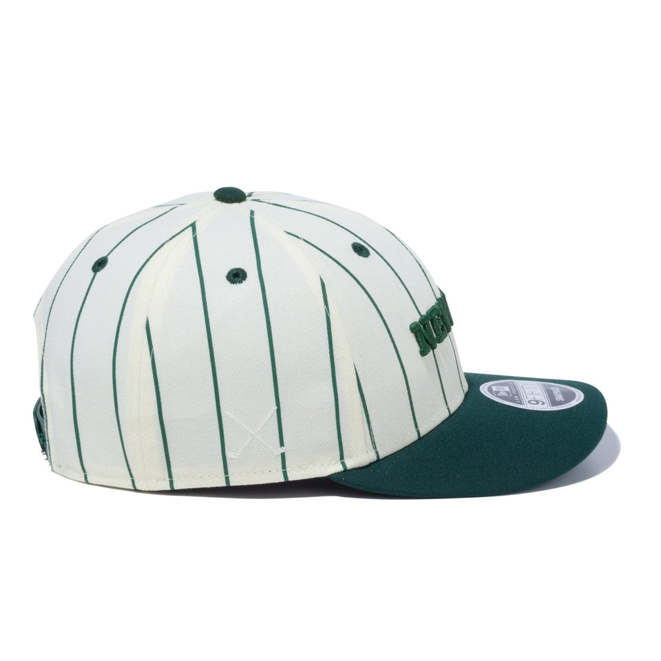 【ゴルフ】 LP 9FIFTY Pin Stripe クロームホワイト　ダークグリーンバイザー - 13762910-OSFM | NEW ERA ニューエラ公式オンラインストア