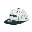 【ゴルフ】 LP 9FIFTY Pin Stripe クロームホワイト　ダークグリーンバイザー - 13762910-OSFM | NEW ERA ニューエラ公式オンラインストア